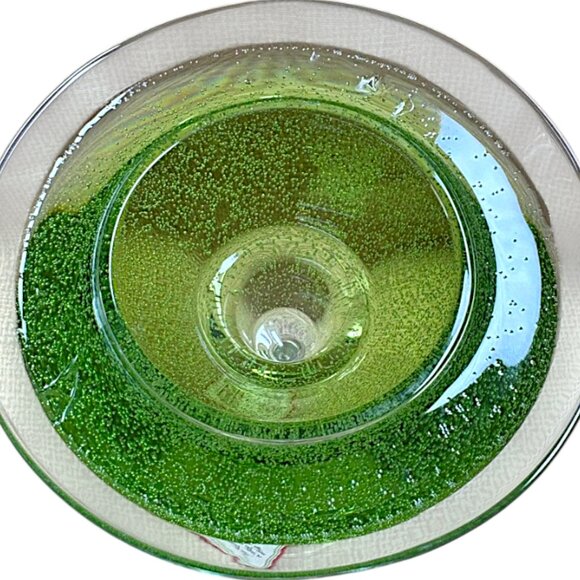 PartyLite Retired Grinch Green Martini Glass Tealight Holder Christmas Bar Décor - Picture 5 of 9